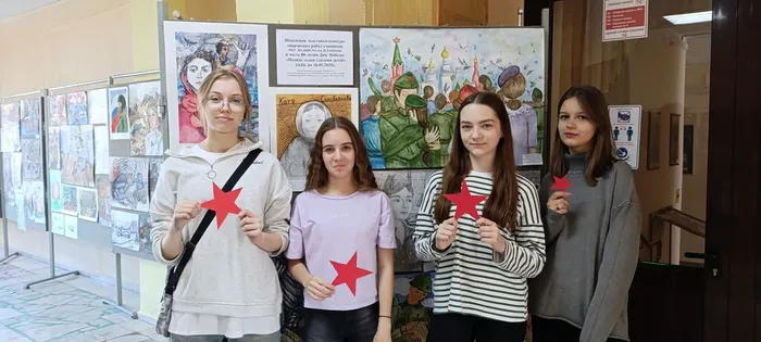 Подвиг дедов глазами детей" - выставка