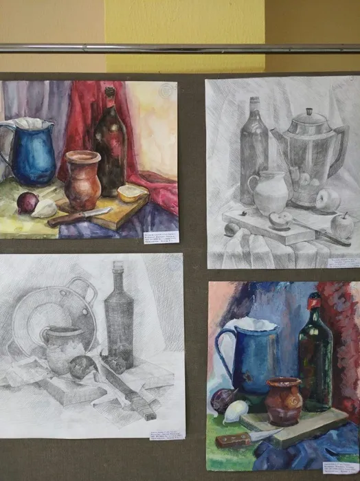 работы учащихся 5-го класса методического отделения "Изобразительное искусство"