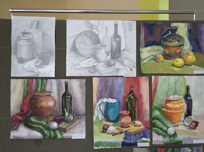 работы учащихся 5-го класса методического отделения "Изобразительное искусство"