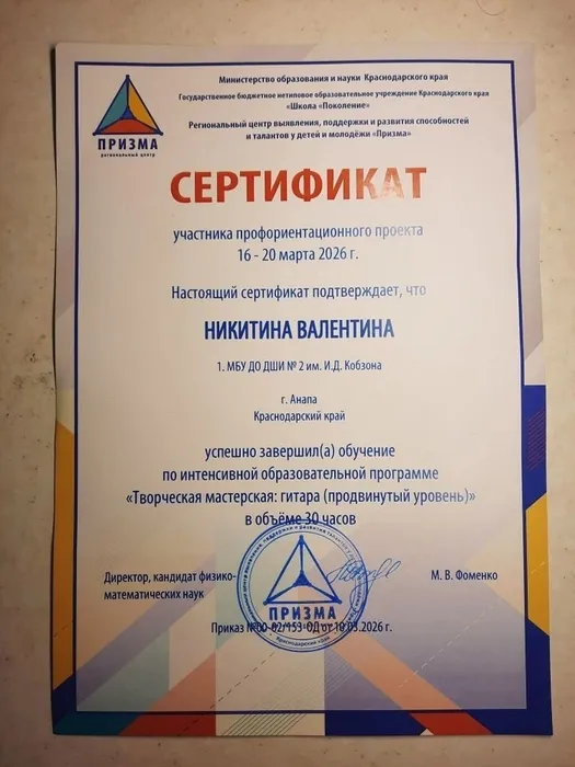 Никитина Призма